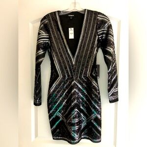 Express sequin mini dress